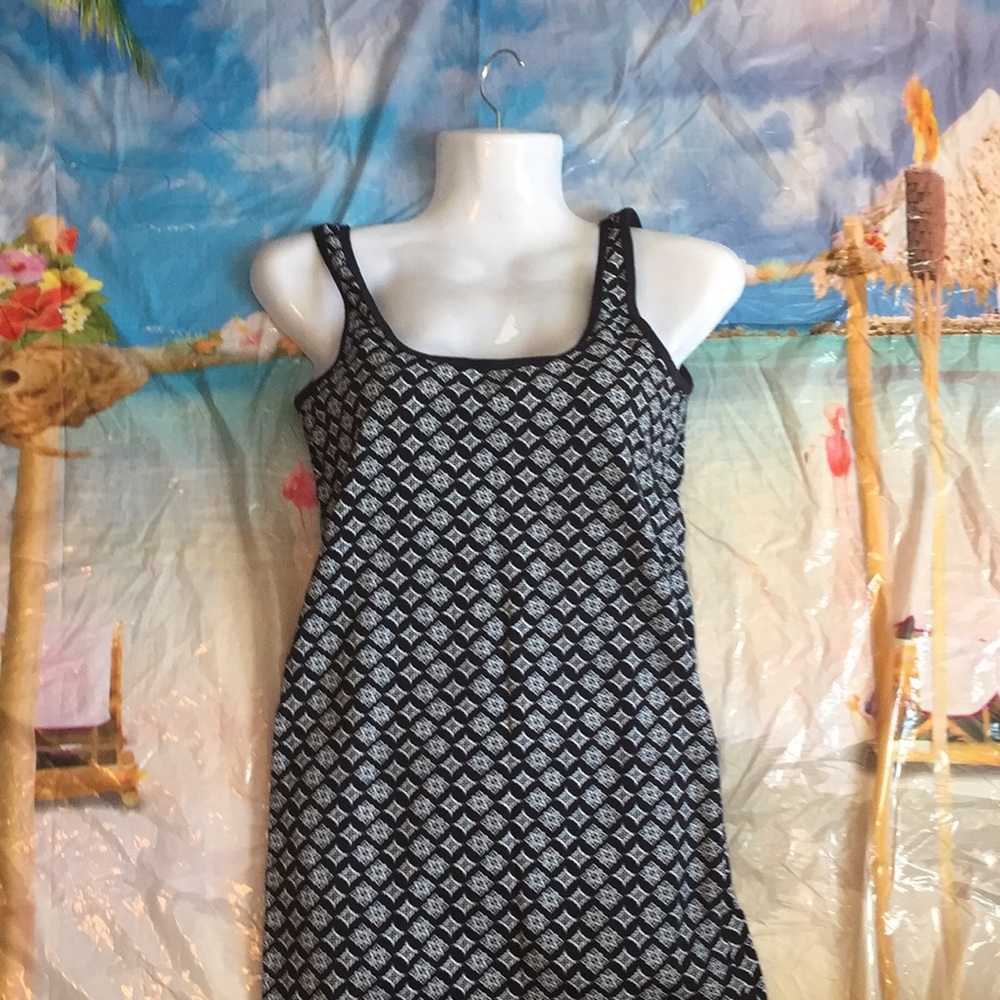 Atmosphere navy blue and white dress Sz 6